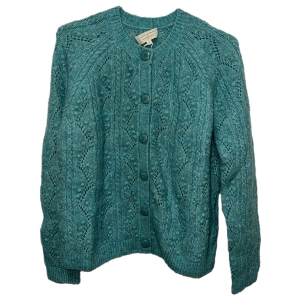 Sézane Magda Celadon Green Cardigan